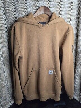Carhartt Men's Brown Hooded Work Sweatshirt